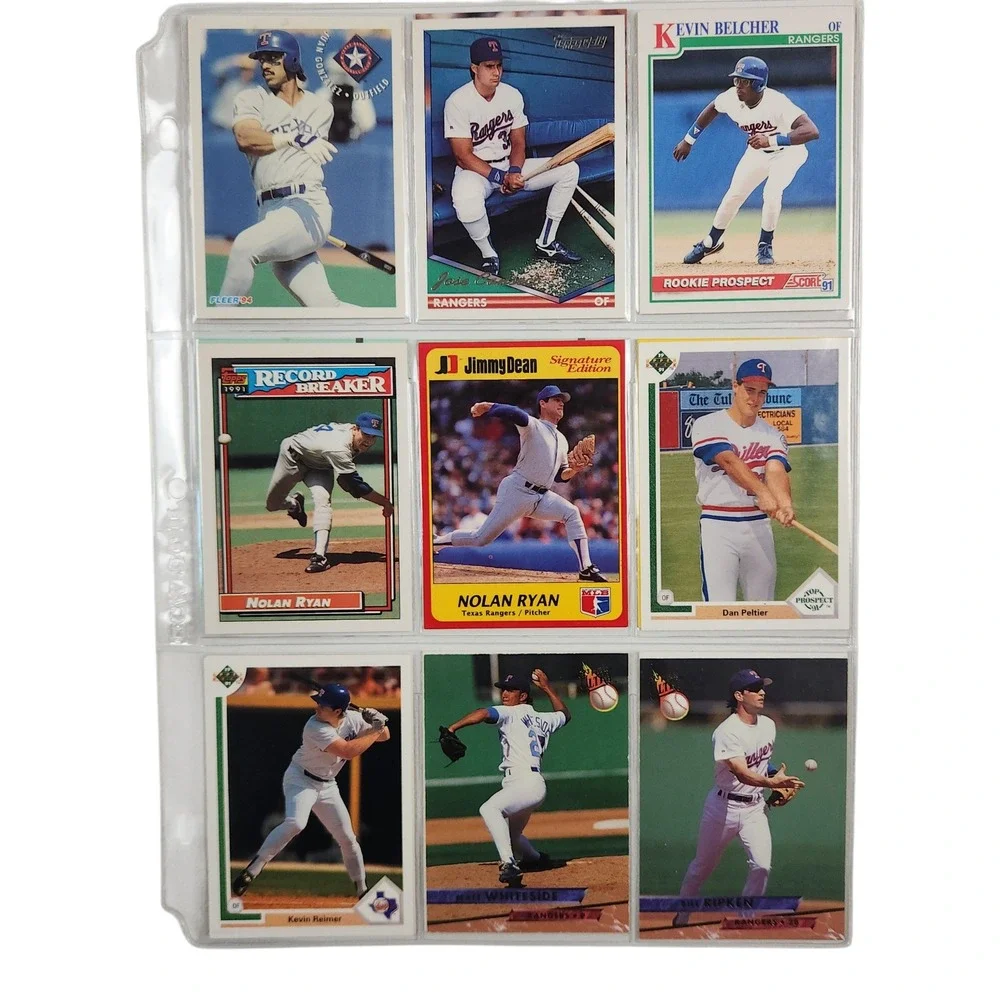 Huge 336 MLB Card Lot Nolan Ryan, George Brett, Ozzie Smith Topps, Fleer